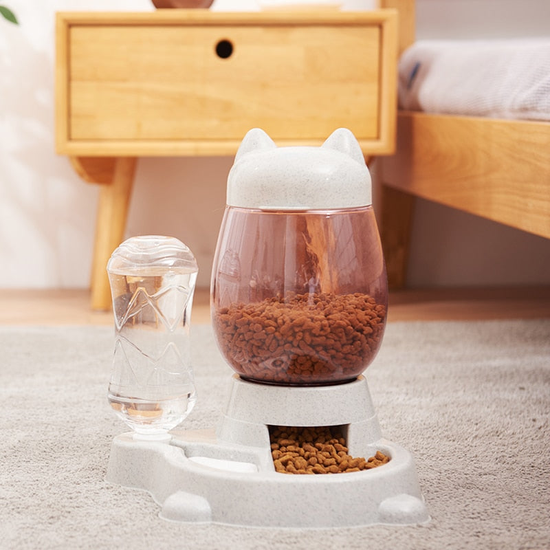 Pet Automatic Feeder Bowl with Drinking Fountain - sepolia shop