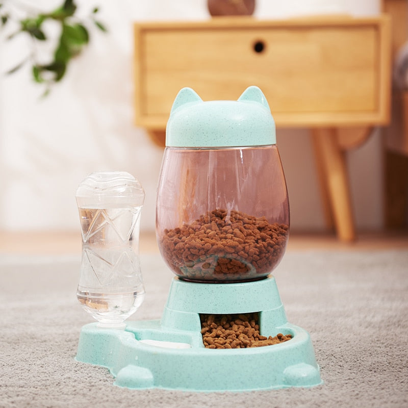 Pet Automatic Feeder Bowl with Drinking Fountain - sepolia shop