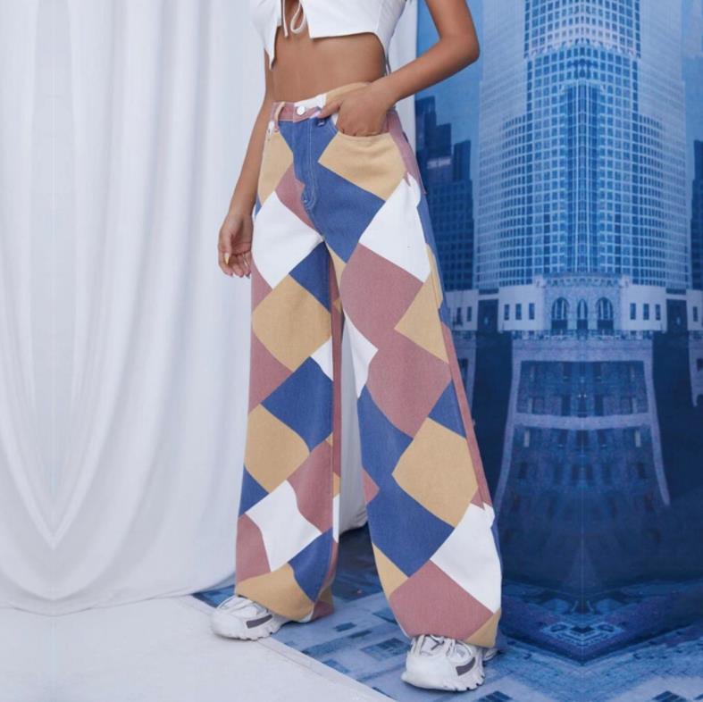 Chica High Waist Straight Leg Pants