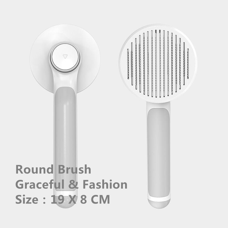 Pumpkin Grooming Brush Self Cleaning Slicker comb - sepolia shop