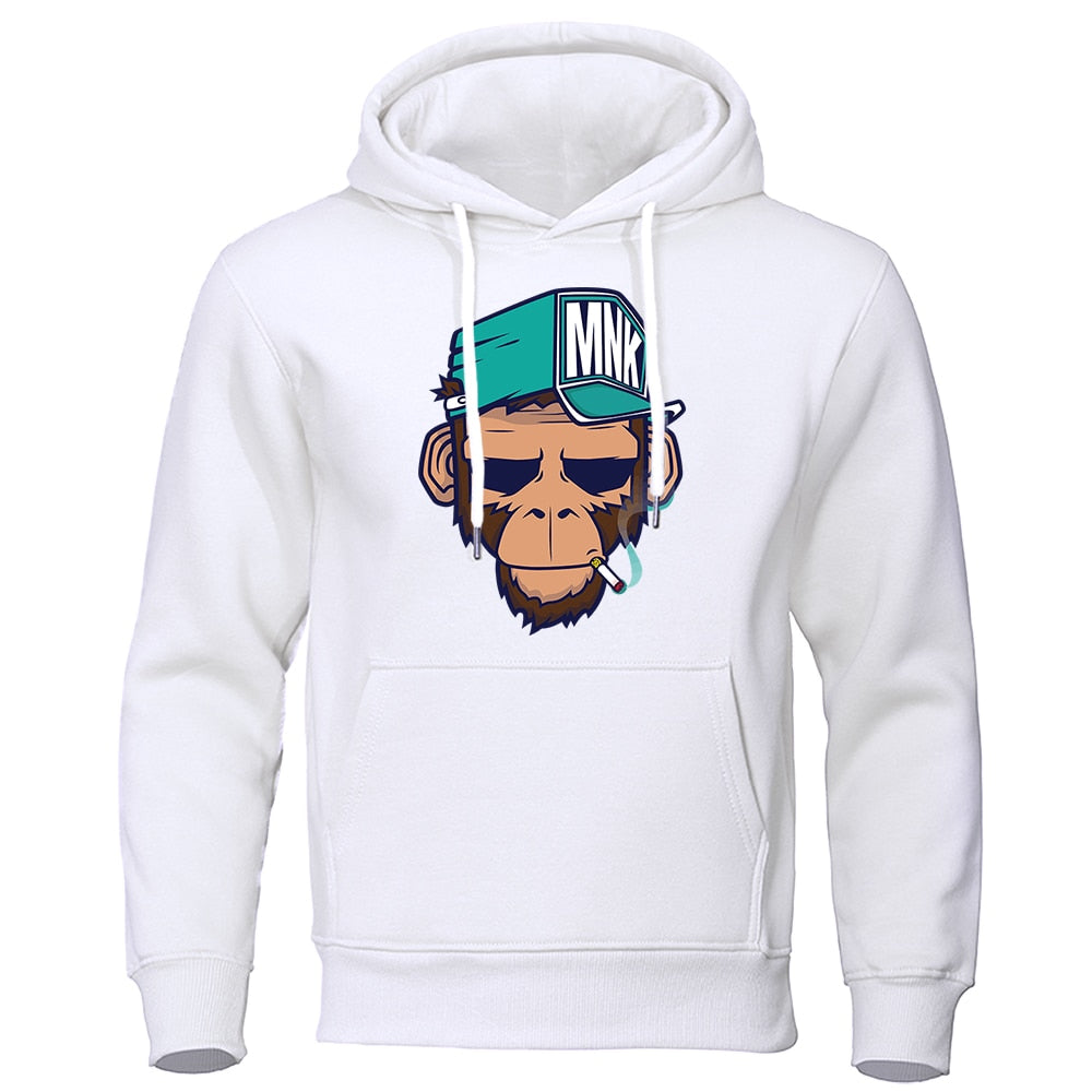 Personality Cool Smoking Monkey Hoodie