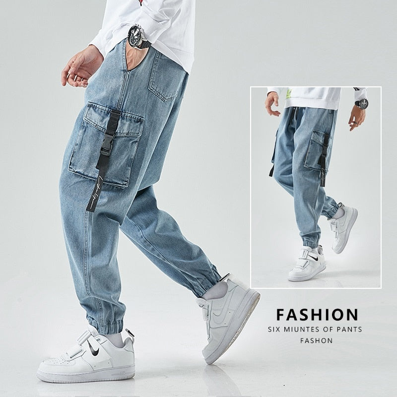 Jap Cargo Denim Baggy Pants (S-8XL)