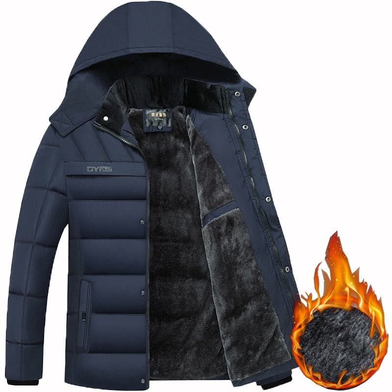 SOL New Windproof Hooded Winter Coat