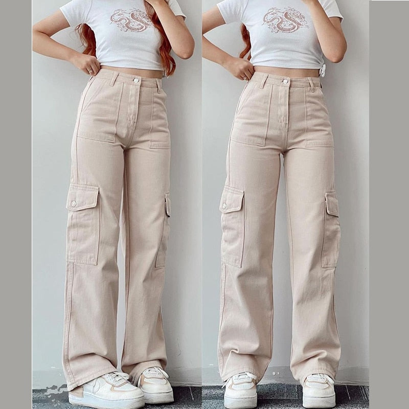 Chica Vintage High Waist baggy Trousers