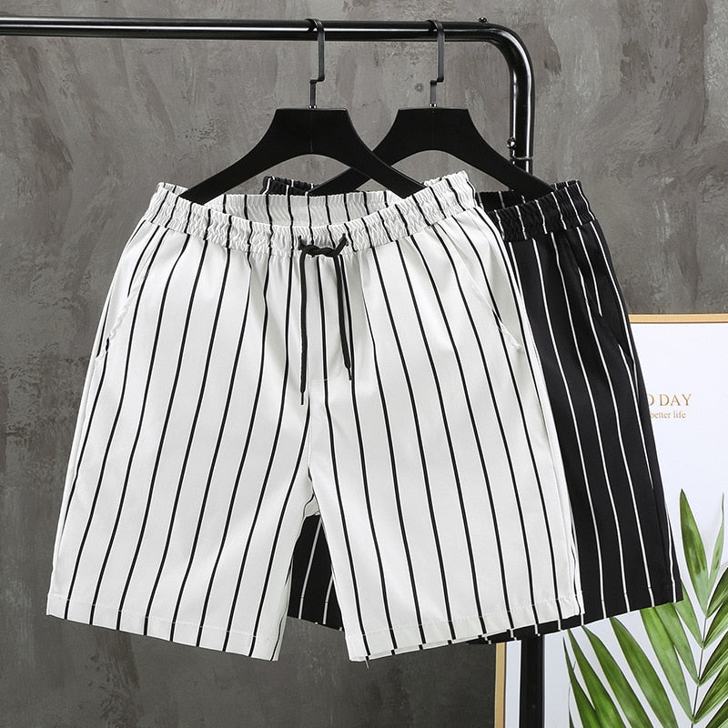 Zen Striped Five-point Casual Shorts