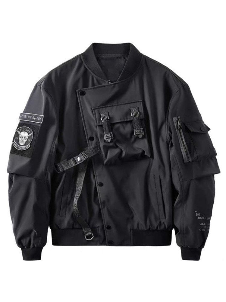 God of Death Bomber Varsity Tactical Jacket