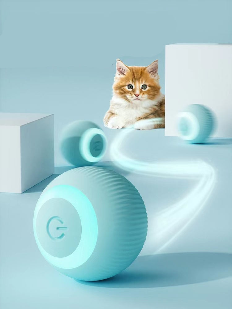 Self-Moving Electric Cat Ball Toy for Indoor Play - sepolia shop