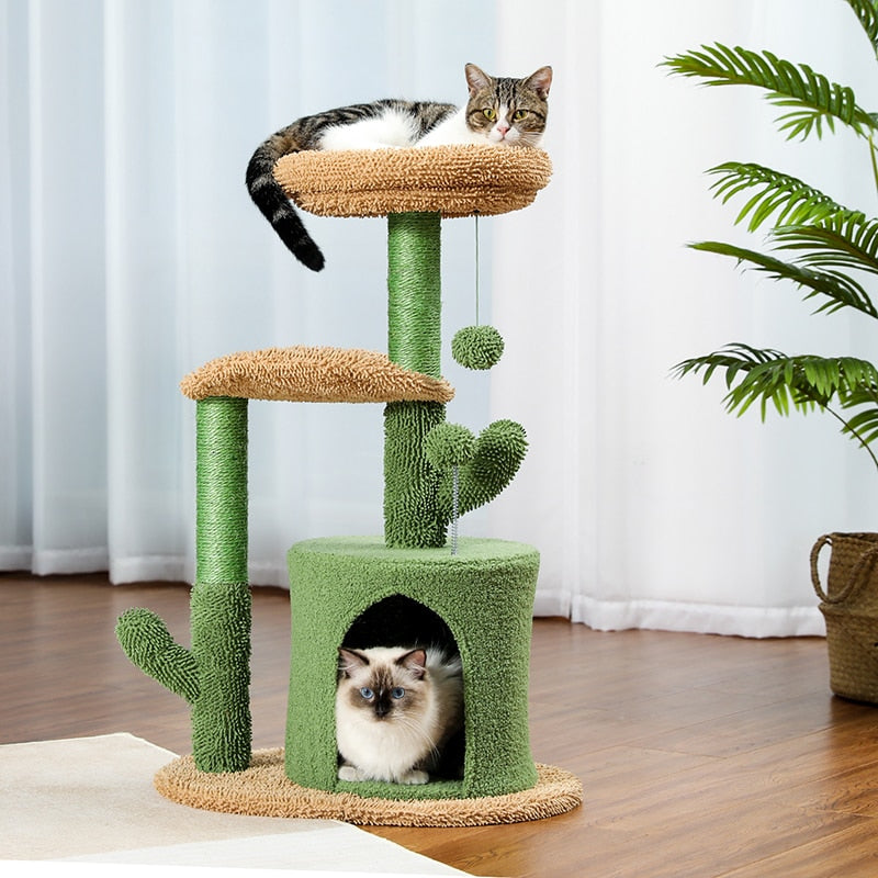 Cactus Cat Scratching Play house Tree - sepolia shop